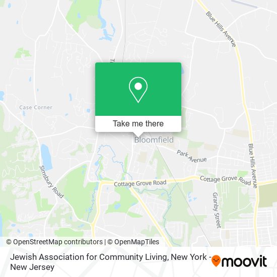 Mapa de Jewish Association for Community Living