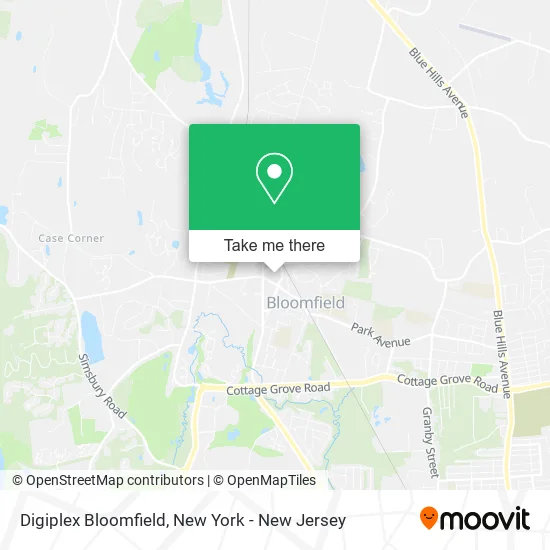 Mapa de Digiplex Bloomfield