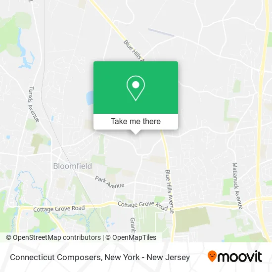 Connecticut Composers map