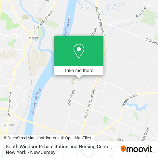 South Windsor Rehabilitation and Nursing Center map