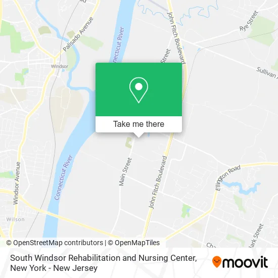 South Windsor Rehabilitation and Nursing Center map