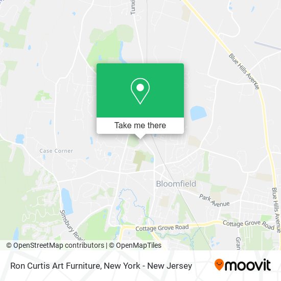 Ron Curtis Art Furniture map