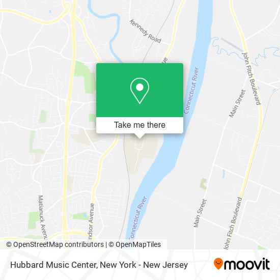 Mapa de Hubbard Music Center