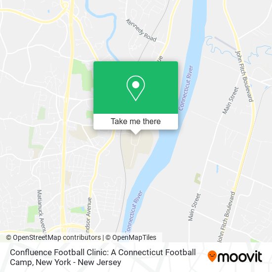 Confluence Football Clinic: A Connecticut Football Camp map