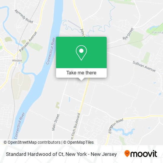 Mapa de Standard Hardwood of Ct