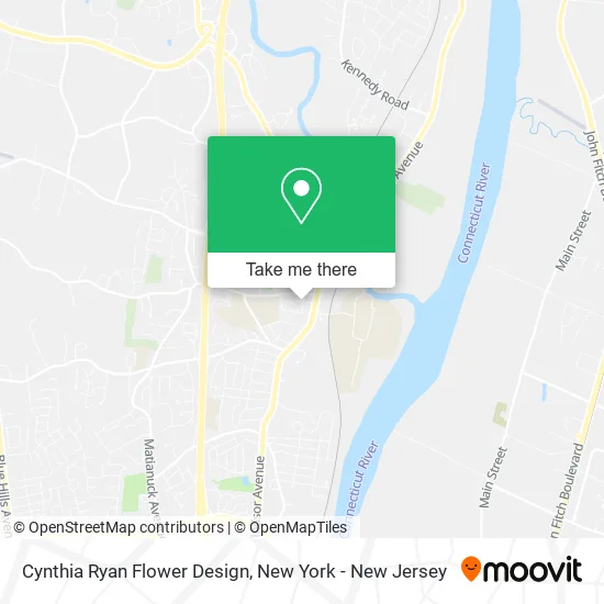 Cynthia Ryan Flower Design map