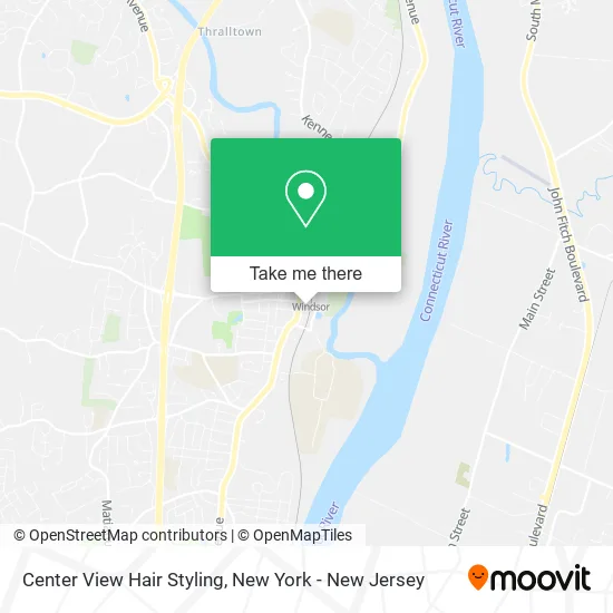 Center View Hair Styling map