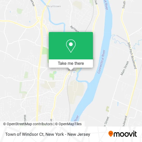 Mapa de Town of Windsor Ct