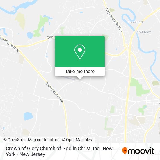 Crown of Glory Church of God in Christ, Inc. map
