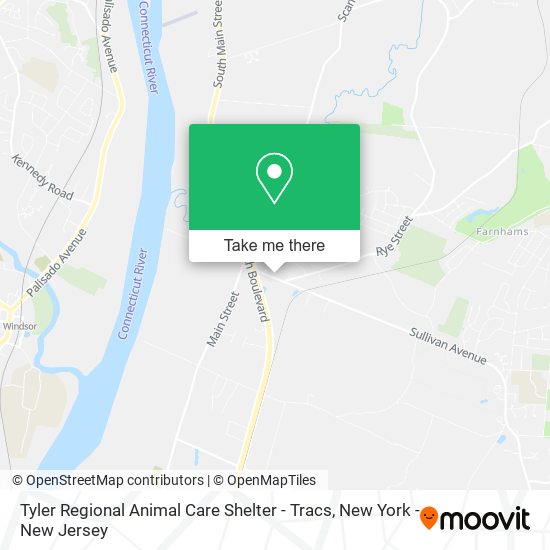 Tyler Regional Animal Care Shelter - Tracs map