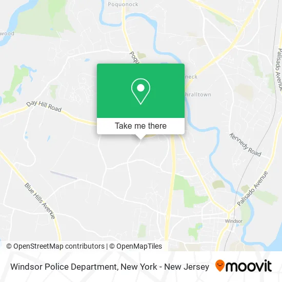 Windsor Police Department map