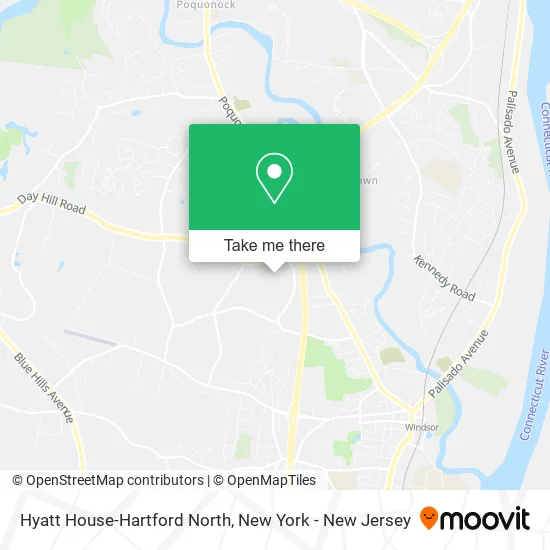Hyatt House-Hartford North map