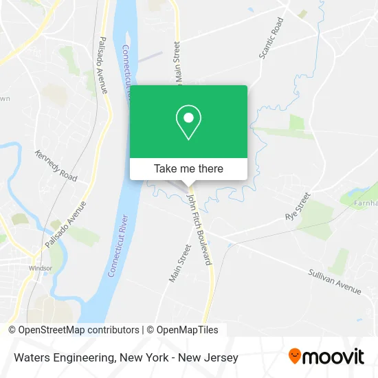 Waters Engineering map