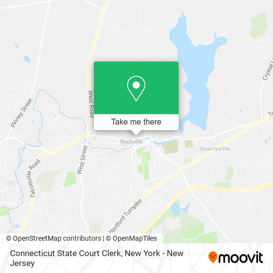 Connecticut State Court Clerk map