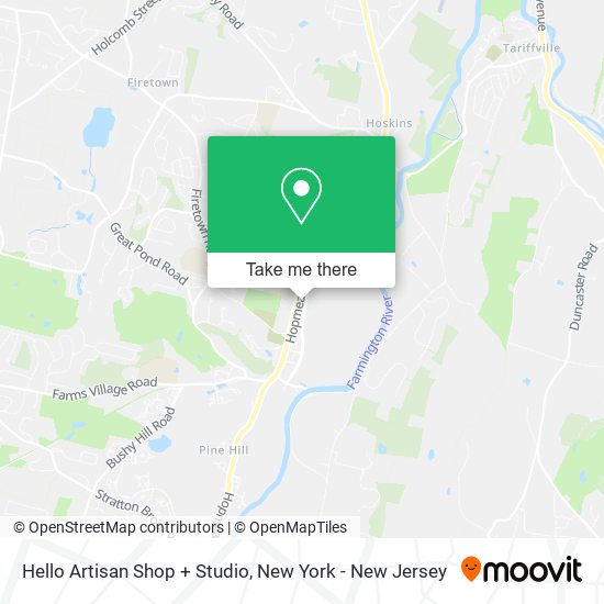 Hello Artisan Shop + Studio map