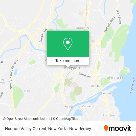 Mapa de Hudson Valley Current