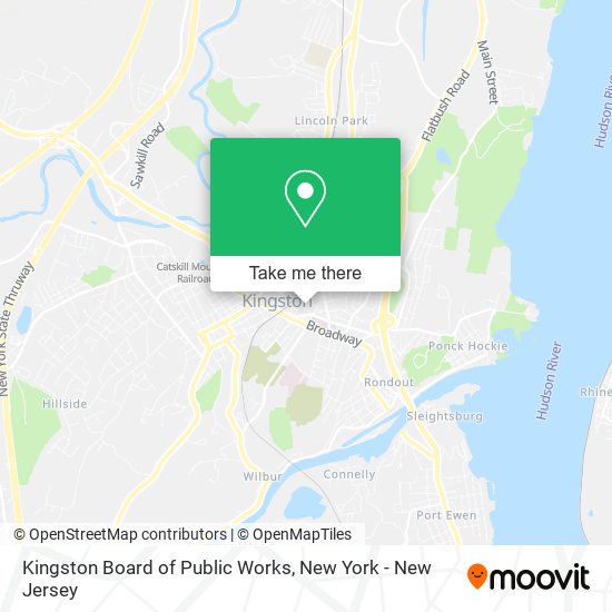 Kingston Board of Public Works map