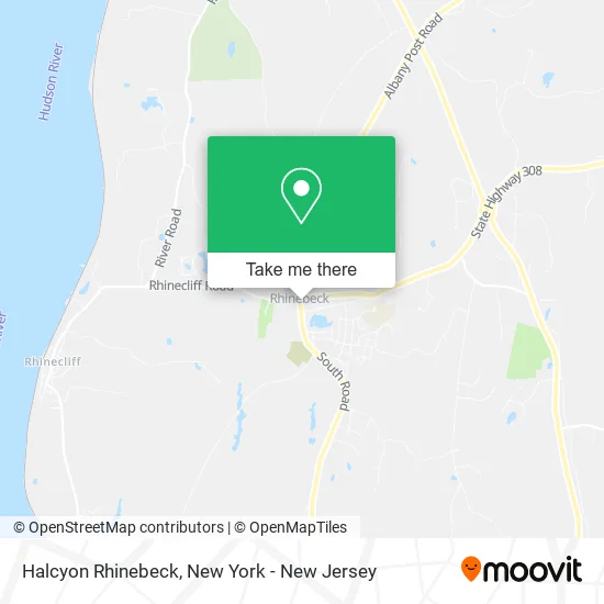 Halcyon Rhinebeck map