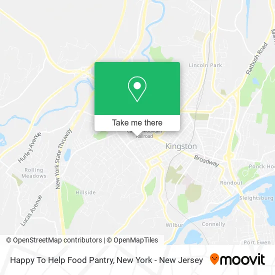 Happy To Help Food Pantry map