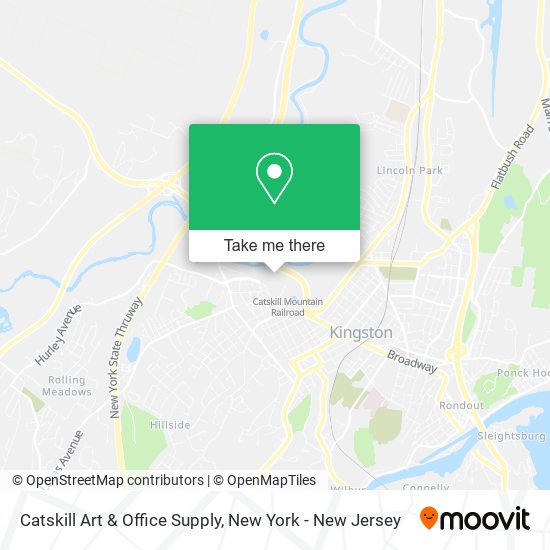 Catskill Art & Office Supply map