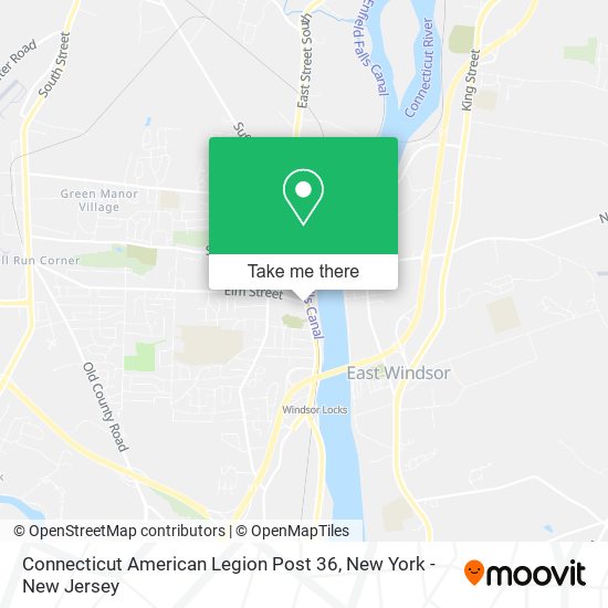 Connecticut American Legion Post 36 map