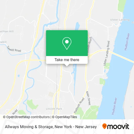 Mapa de Allways Moving & Storage