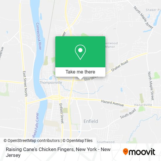 Mapa de Raising Cane's Chicken Fingers
