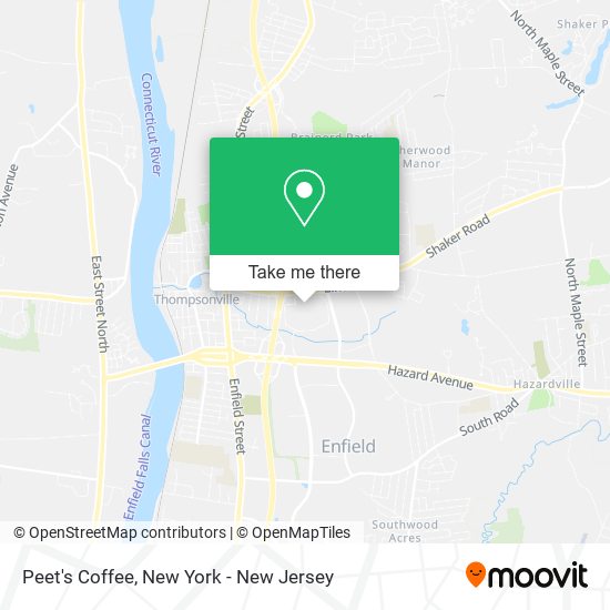 Peet's Coffee map