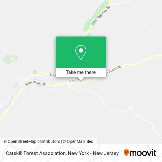 Catskill Forest Association map