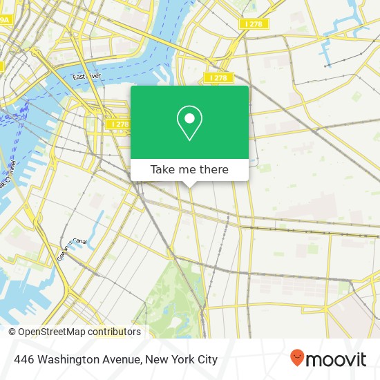 Mapa de 446 Washington Avenue