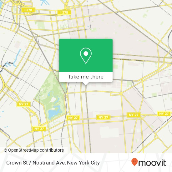 Mapa de Crown St / Nostrand Ave