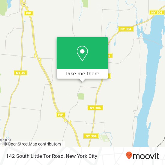 Mapa de 142 South Little Tor Road