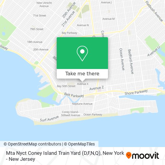 Mta Nyct Coney Island Train Yard (D,F,N,Q) map