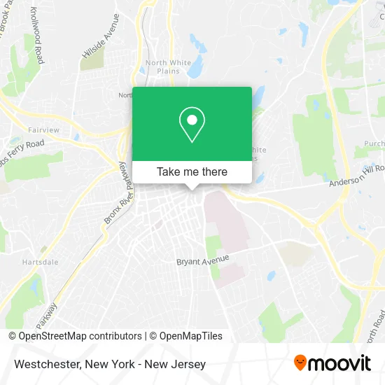 Mapa de Westchester