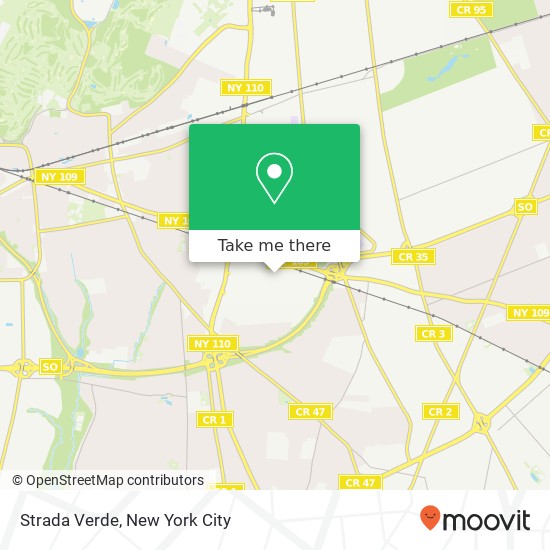Strada Verde map