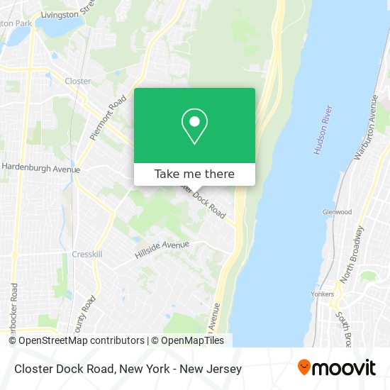 Closter Dock Road map
