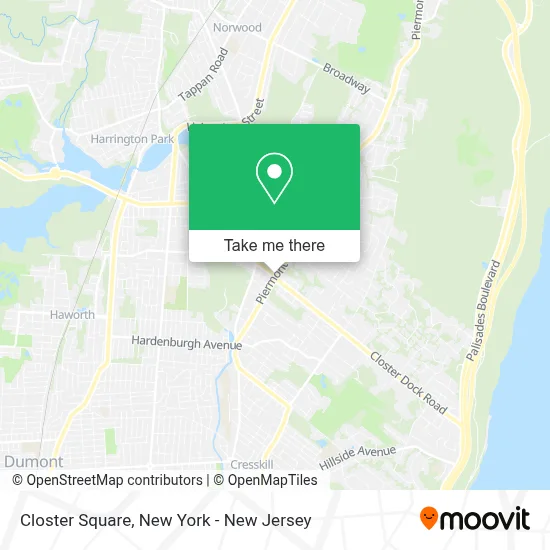 Closter Square map