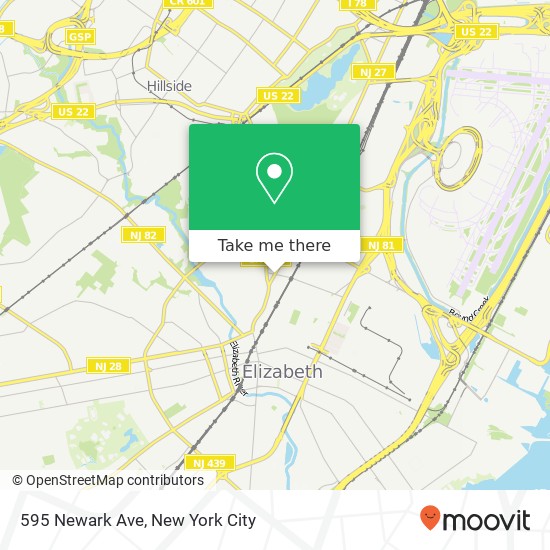 Mapa de 595 Newark Ave