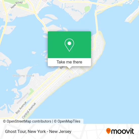 Ghost Tour map