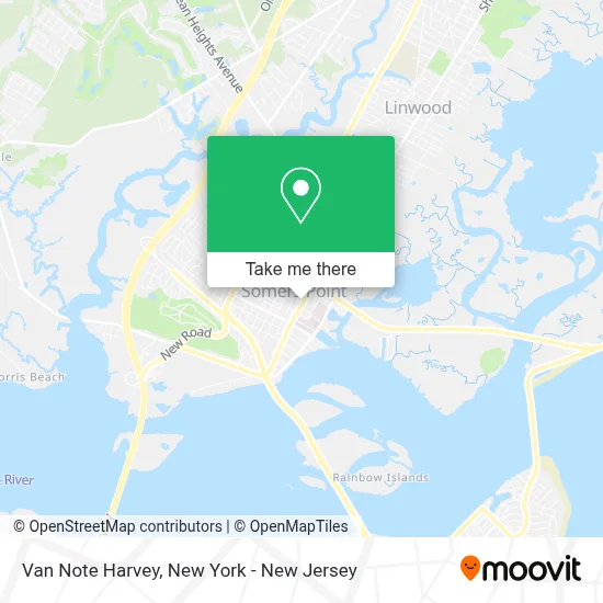 Van Note Harvey map