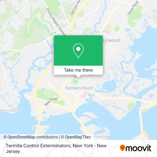 Termite Control Exterminators map