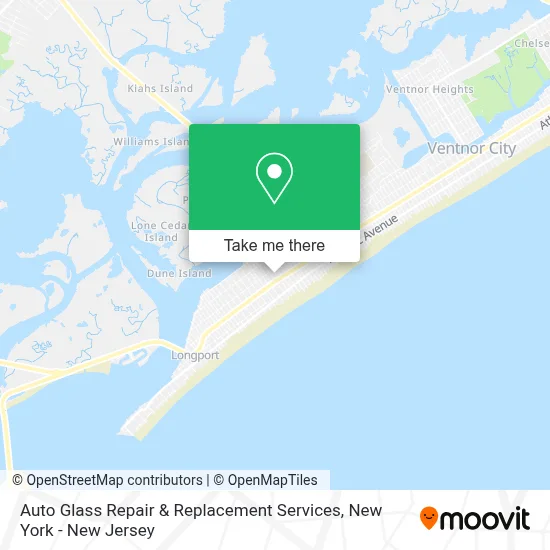 Auto Glass Repair & Replacement Services map