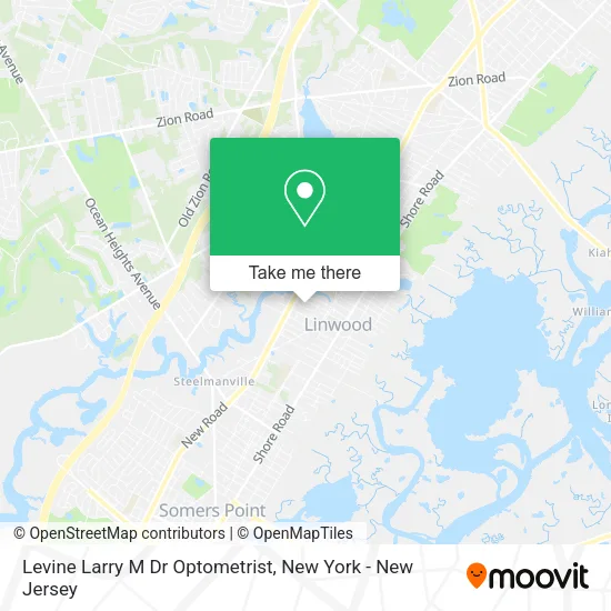 Levine Larry M Dr Optometrist map