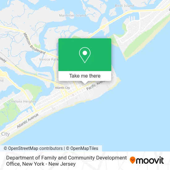 Department of Family and Community Development Office map