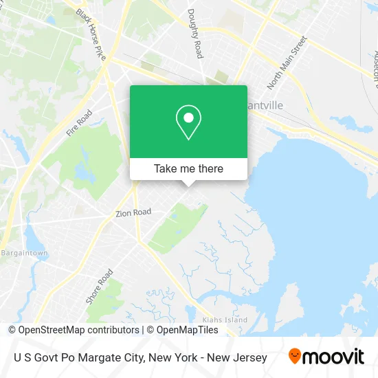 Mapa de U S Govt Po Margate City