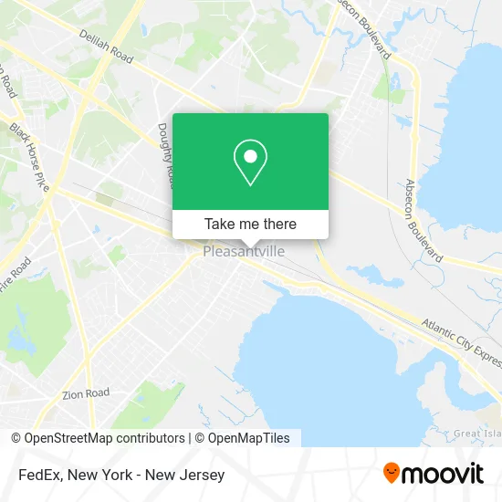 FedEx map