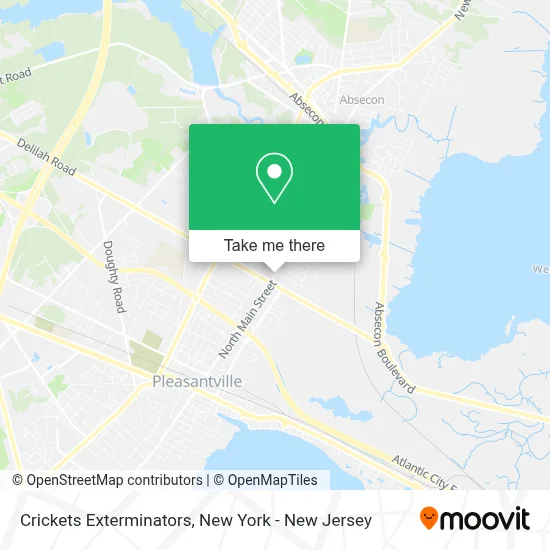 Crickets Exterminators map