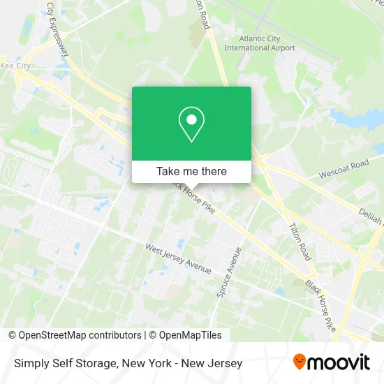 Simply Self Storage map