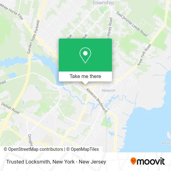 Trusted Locksmith map