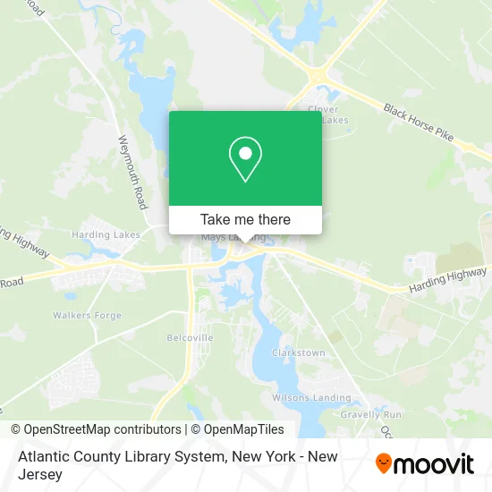 Atlantic County Library System map